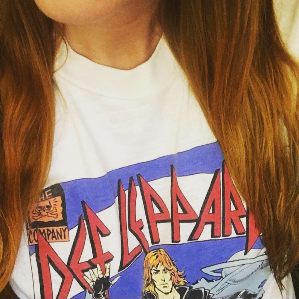Vintage 1987 Def Leppard Hysteria Band Tee
